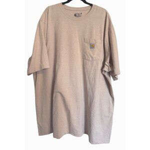 Carhartt Loose Fit Size 3X Heavy Weight Short Sleeve Tee NWOT Beach Heather